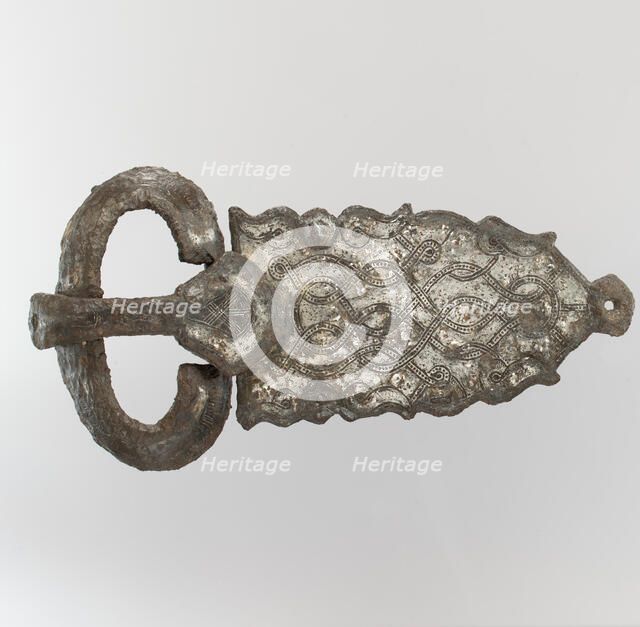 Belt Buckle, Frankish, 600-700. Creator: Unknown.