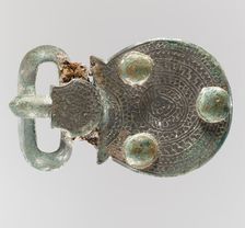 Belt Buckle, Frankish, about 600. Creator: Unknown
