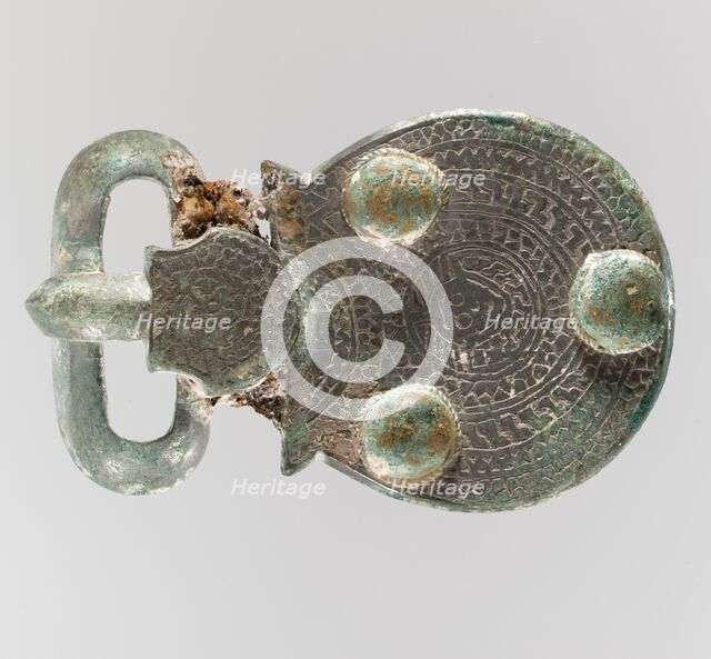 Belt Buckle, Frankish, about 600. Creator: Unknown.