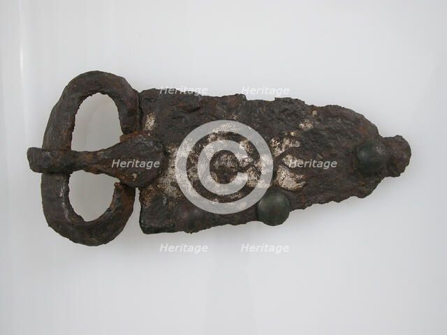 Belt Buckle, Frankish or Burgundian, 6th-7th century. Creator: Unknown.