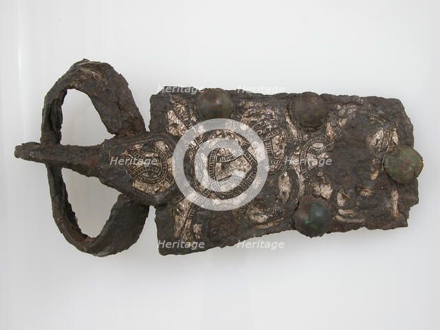 Belt Buckle, Frankish or Burgundian, 6th-7th century. Creator: Unknown.