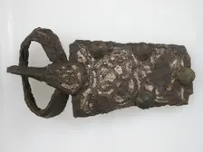 Belt Buckle, Frankish or Burgundian, 6th-7th century. Creator: Unknown