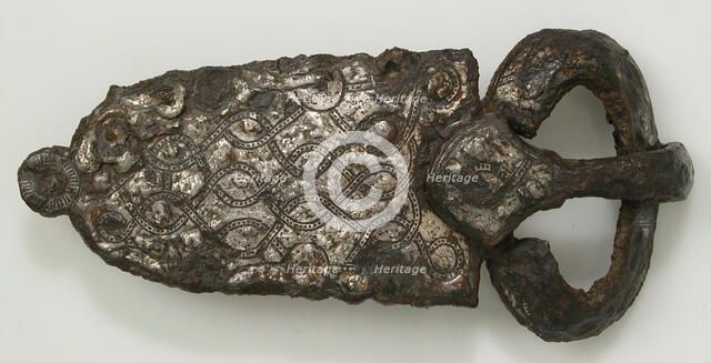 Belt Buckle, Frankish or Burgundian, 7th century. Creator: Unknown.
