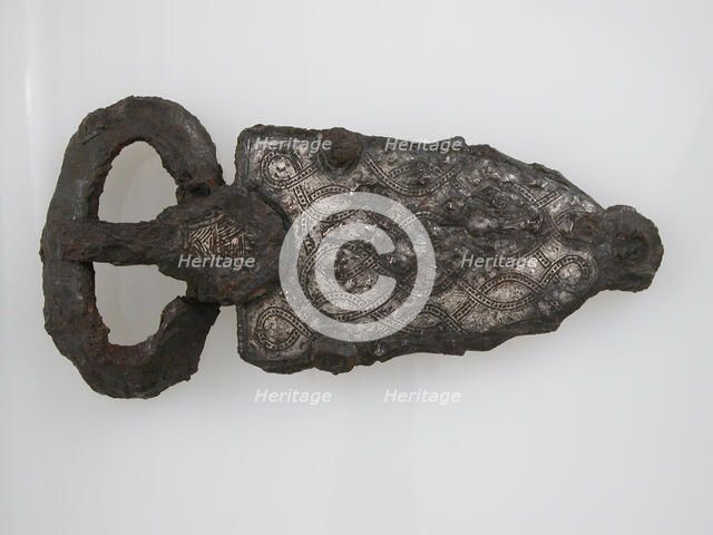 Belt Buckle, Frankish or Burgundian, 7th century. Creator: Unknown.