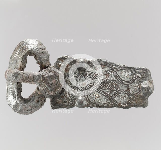 Belt Buckle, Frankish or Burgundian, 7th century. Creator: Unknown.