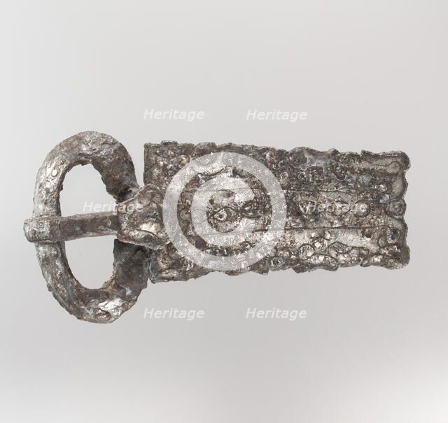 Belt Buckle, Frankish or Burgundian, 7th century. Creator: Unknown.