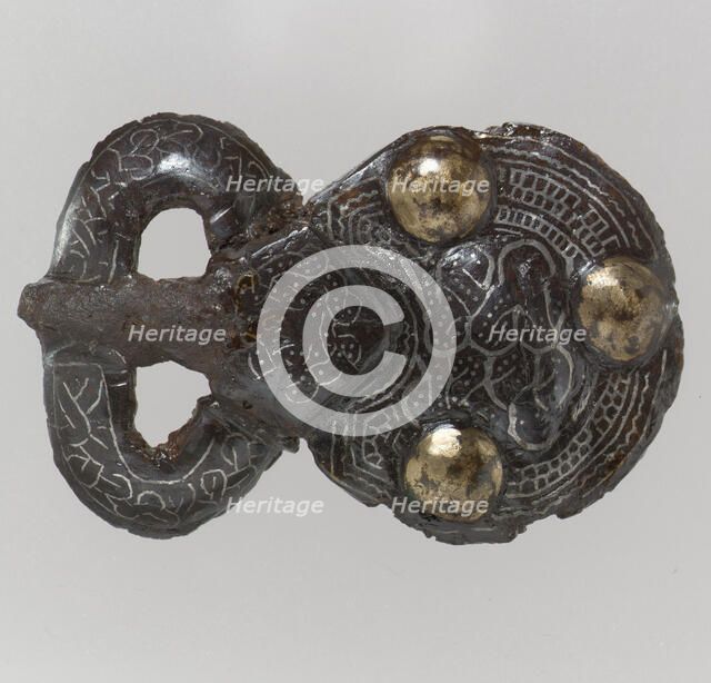 Belt Buckle, Frankish, late 6th-7th century. Creator: Unknown.