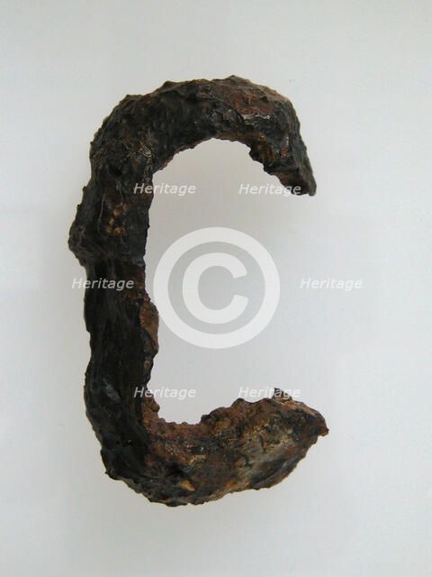 Belt Buckle Loop Fragment, Frankish, 4th-7th century. Creator: Unknown.