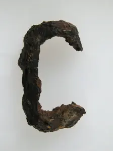 Belt Buckle Loop Fragment, Frankish, 4th-7th century. Creator: Unknown