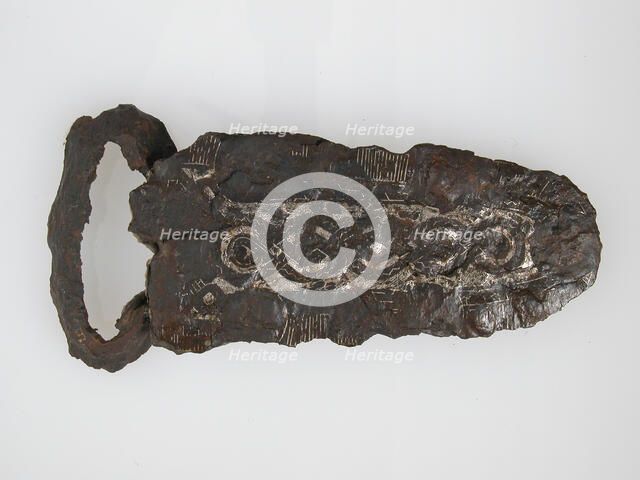 Belt Buckle Loop, Frankish, 4th-7th century. Creator: Unknown.