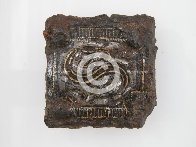 Belt Buckle Plate, Frankish, 6th-7th century. Creator: Unknown.