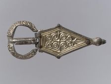 Belt Buckle With Trapezoidal Plate, Germanic, ca. 500. Creator: Unknown