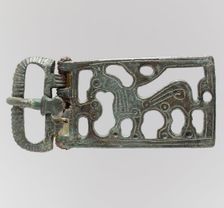 Belt Buckle with a Griffin, Frankish, second half 6th century. Creator: Unknown