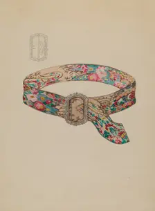 Belt, c. 1936. Creator: Gladys Cook