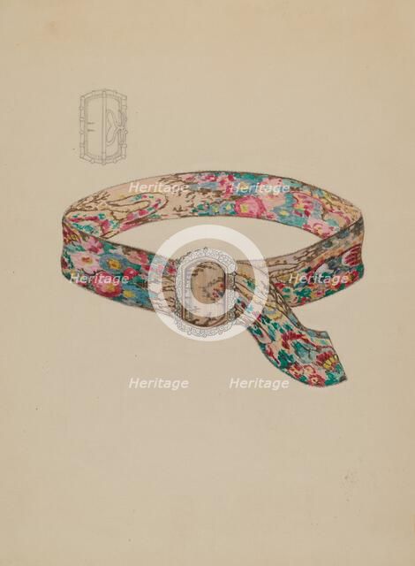 Belt, c. 1936. Creator: Gladys Cook.