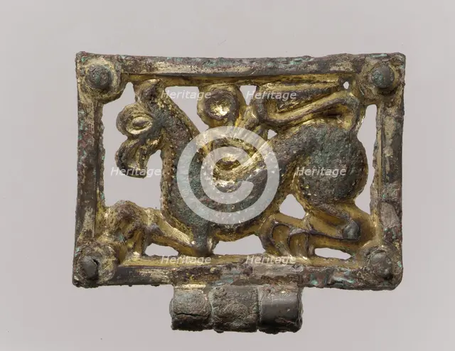 Belt Fitting, Avar, 8th-9th century. Creator: Unknown.