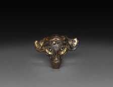 Belt Hook (Daigou) in the Form of a Buffalo or Elephant Head, c. 481-400 BC. Creator: Unknown
