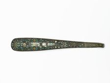 Belt hook with geometric design, 4th-3rd century BC