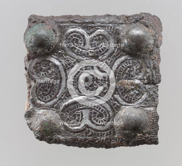 Belt Plate Back, Frankish, 7th century. Creator: Unknown.