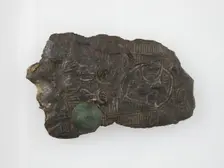 Belt Plate Fragment, Frankish, 4th-7th century. Creator: Unknown