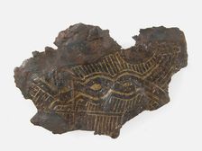 Belt Plate Fragment, Frankish, 4th-7th century. Creator: Unknown