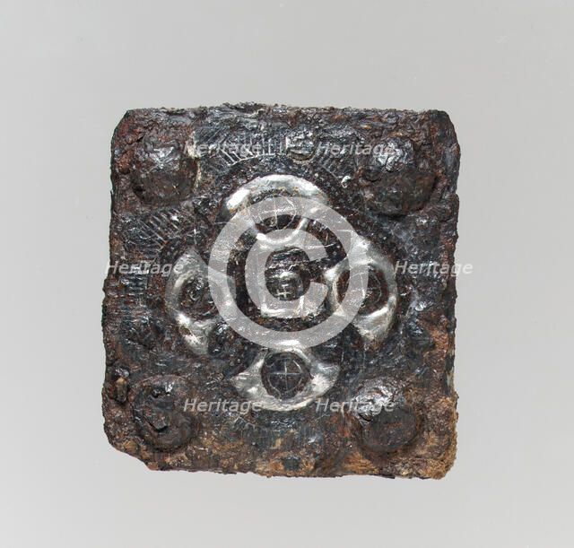 Belt Plate, Frankish or Burgundian, 7th century. Creator: Unknown.