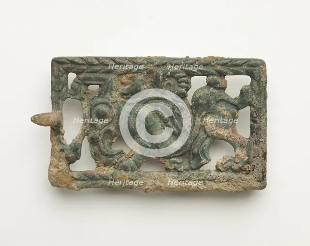 Belt plaque, Han dynasty, 206 BCE-220 CE. Creator: Unknown.
