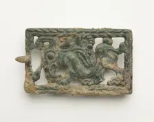 Belt plaque, Han dynasty, 206 BCE-220 CE. Creator: Unknown