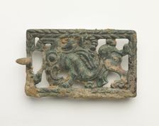 Belt plaque, Han dynasty, 206 BCE-220 CE. Creator: Unknown