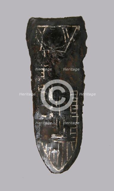 Belt Strap End, Frankish or Burgundian, 4th-7th century. Creator: Unknown.