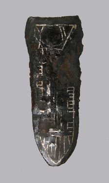 Belt Strap End, Frankish or Burgundian, 4th-7th century. Creator: Unknown