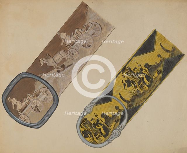 Belts, c. 1936. Creator: Gladys Cook.