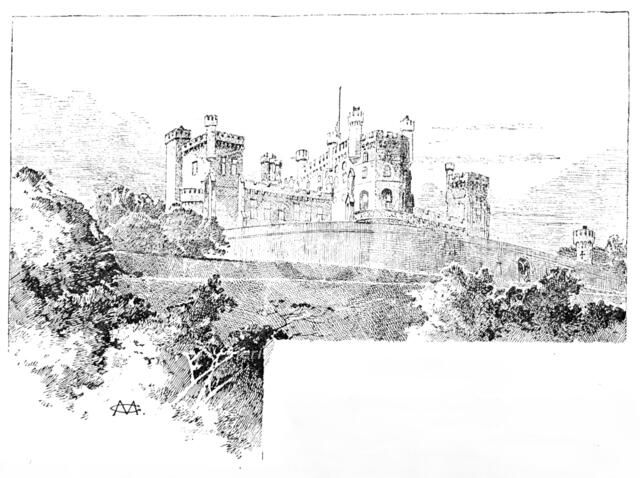 Belvoir Castle, view from the Stables, 1890. Creator: Unknown.