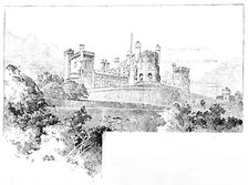 Belvoir Castle, view from the Stables, 1890. Creator: Unknown