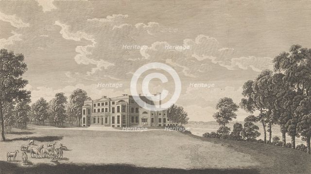 Belvidere House, near Erith, in the County of Kent, from Edward Hasted's, The History a..., 1777-90. Creator: Richard Bernard Godfrey.