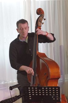 Ben Markland, Sara Colman Band, Watermill Jazz Club, Dorking, Surrey, 28 Jan 2020. Creator: Brian O'Connor