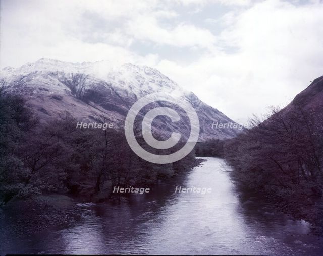 Ben Attow and River Croe near Loch Duich, Scotland, c1955.  Creator: Arthur Charles Kirby Ware.