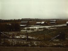Ben Bow Mill of the Metal Reserves Chromite development, Stillwater County, Montana, 1942. Creator: Russell Lee