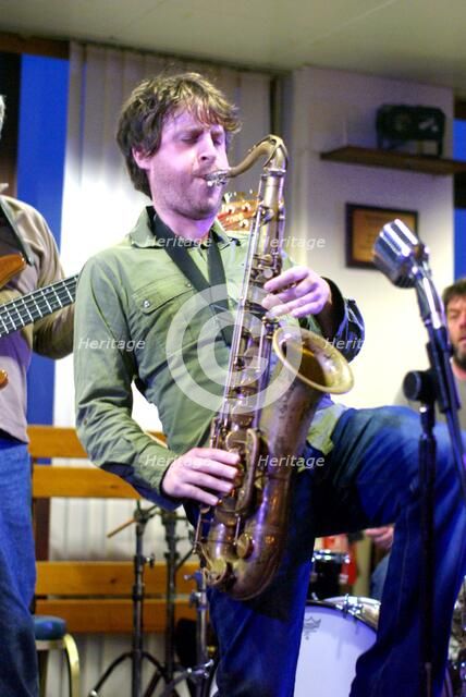 Ben Castle, saxophonist, Jazz Hastings, East Sussex.  Artist: Brian O'Connor