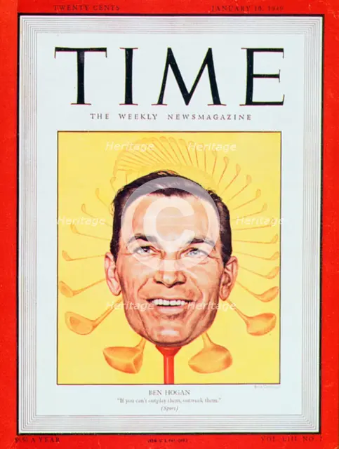 Ben Hogan, American professional golfer, 1949. Creator: Unknown.