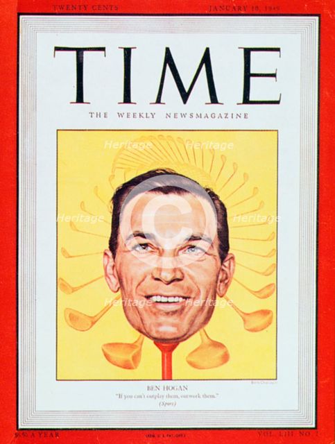 Ben Hogan, American professional golfer, 1949. Creator: Unknown.