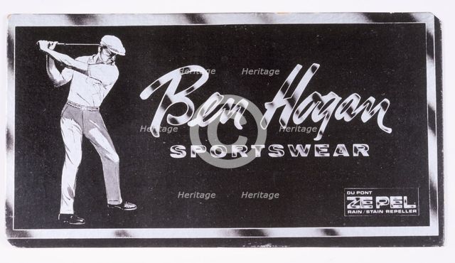 Ben Hogan sportswear label, American, mid 20th century. Creator: Unknown.