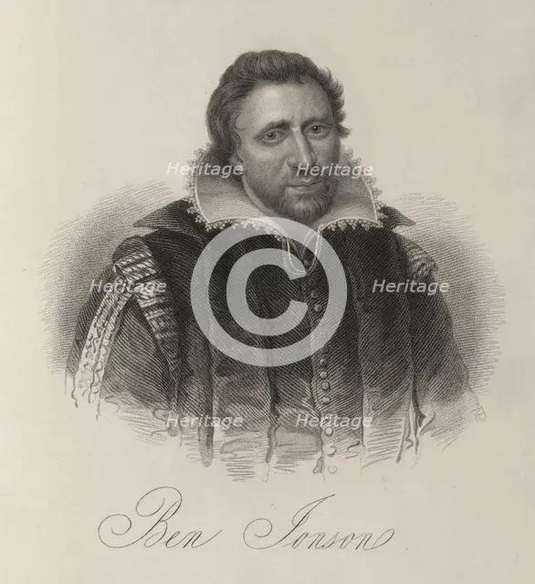 Ben Johnson, c1600-c1637, (1834-1837). Creator: Samuel Freeman.
