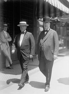 Ben Johnson, right, with Edward J. Walsh, 1916. Creator: Harris & Ewing
