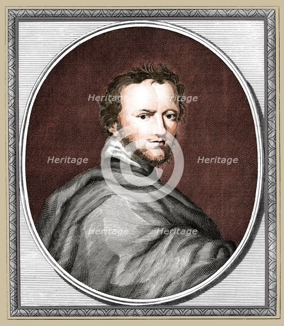 Ben Jonson, English dramatist, poet and actor, (1785). Artist: Goldar.