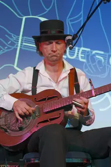 Ben Tyzack, Crawley Blues Festival, Hawth, Crawley, Oct 2015. Artist: Brian O'Connor