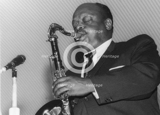 Ben Webster, Birmingham Jazz Festival, mid 1960's. Creator: Brian Foskett.