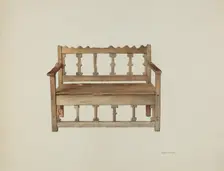 Bench, 1940. Creator: Robert W.R. Taylor