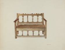 Bench, 1940. Creator: Robert W.R. Taylor