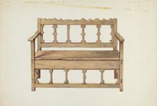 Bench, 1935/1942. Creator: Dana Bartlett